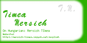 timea mersich business card